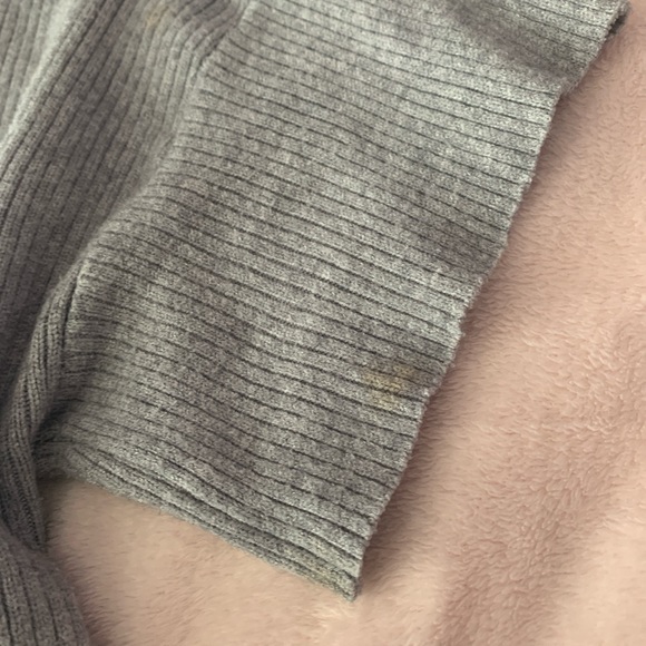 grey turtleneck / mock neck tee - Picture 4 of 4